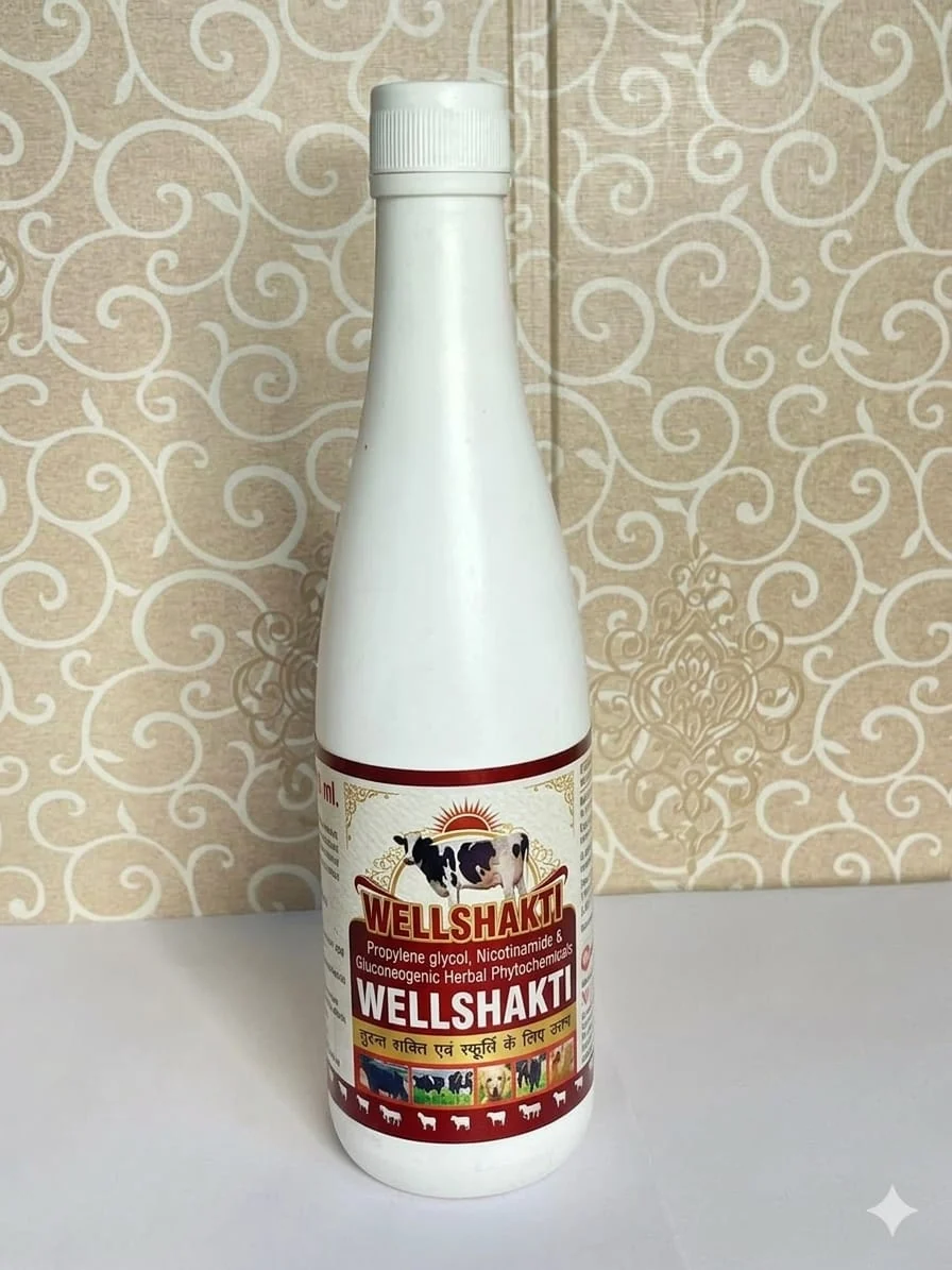 Wellshakti veterinary nutritional bottle